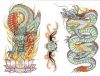 colored dragon tattoo